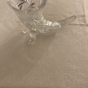 Crystal Horn Vase